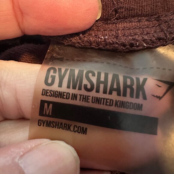 Gymshark Pants Mens Medium Joggers Burgundy Pockets Pull On Active - Picture 6 of 9